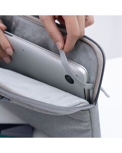 Husa pentru laptop impermeabilă, Geantă de mână 15,6 inch, Grey