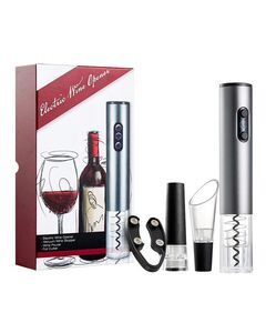 Set Tirbuson electric pentru sticle de vin, MAKS, desfacator electric, 4 in 1, reincarcabil, cablu incarcare USB