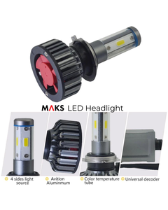 LED Headlights - V18 LED Headlight with 100W 12000Lm/set Xenon Alb Super luminat