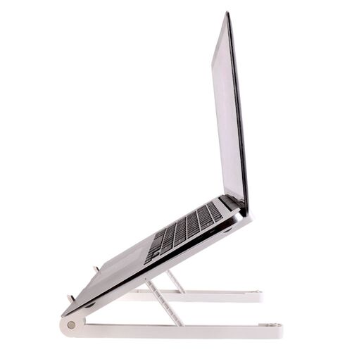 Suport laptop portabil, usor, pliabil, suport greutate max 15kg, alb, 17", MAKS