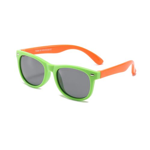 Ochelari de soare pentru copii, uVision Rogue, Green & Orange, 8-14 ani
