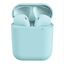 Casti Wireless, InPods 12, Albastru deschis EarBuds, pentru iOs & Android, Bluetooth 5.0, Ultra Bass Boost