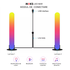 Pachet 2 lampi LED RGB, MAKS Led Bar, lumina ambientala dinamica alba si color, sensor muzica, WI-FI & Bluetooth,  Negru