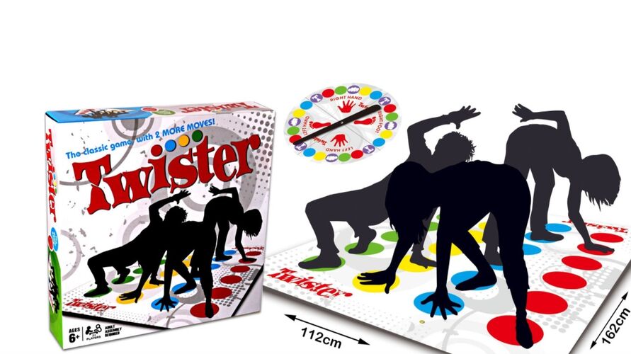 Twister Game, joc de societate, interactiv, pentru copii, adulti